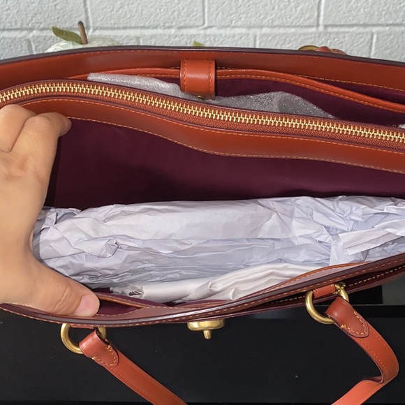 Coach coated canvas signature folio tote - Picture 4 of 7